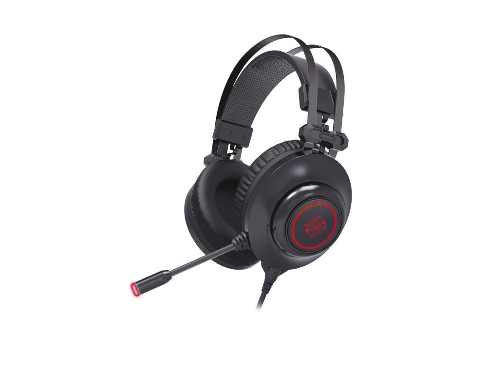 Zeroground HD-2700G OKIMO Gaming Headset 7.1 Noise-cancelling Microphone & Vibation, USB (PC / PS4 / Xbox / Switch κ.α.), Black