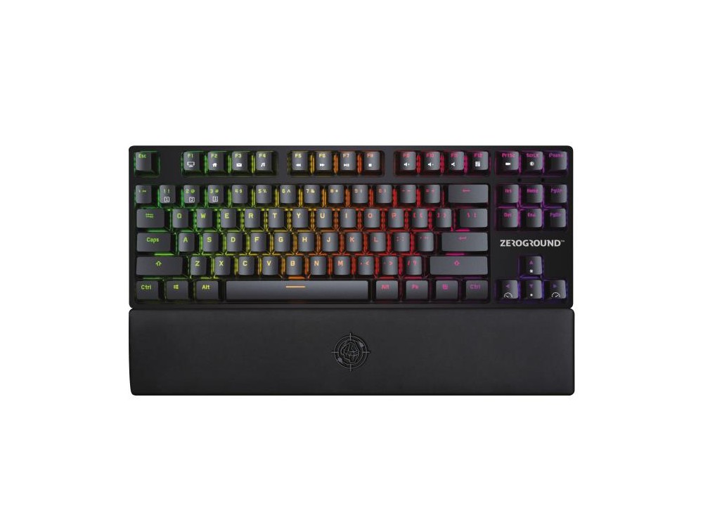 Zeroground KB-3100G Tonado Mini, Mechanical RGB Keybord, Gaming Keyboard Tenkeyless with Outemu Red Switches
