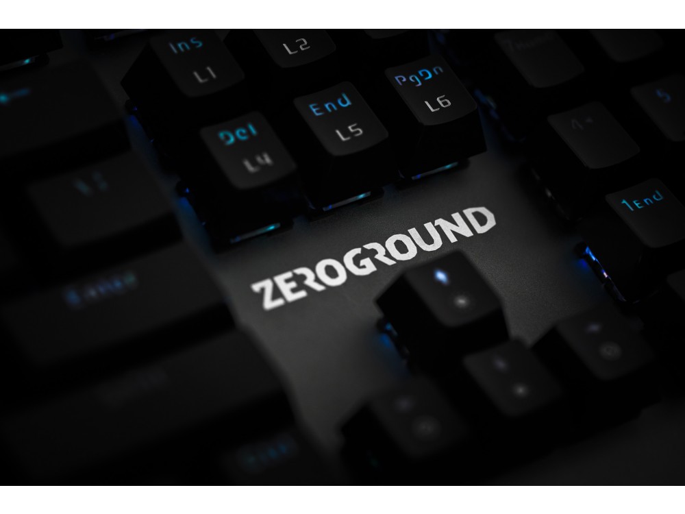 Zeroground KB-3500G NAITO Ενσύρματο Μηχανικό RGB Πληκτρολόγιο, Gaming Keyboard με OUTEMU optical Brown switches