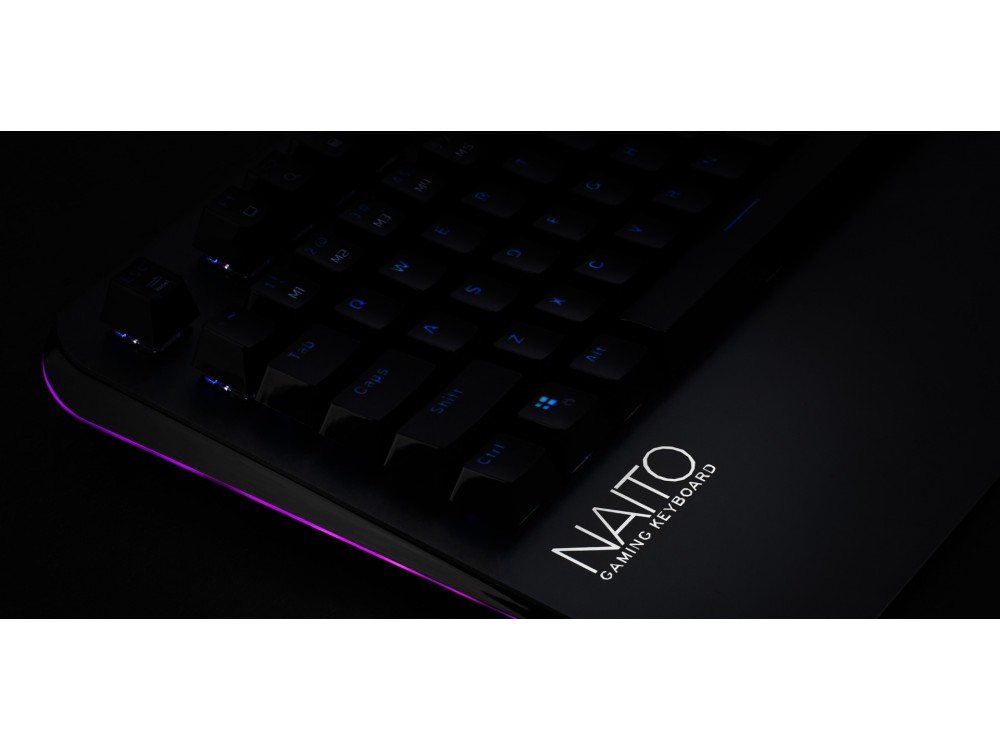 Zeroground KB-3500G NAITO Wired Mechanical RGB Keyboard, for Gaming, OUTEMU optical Brown switches