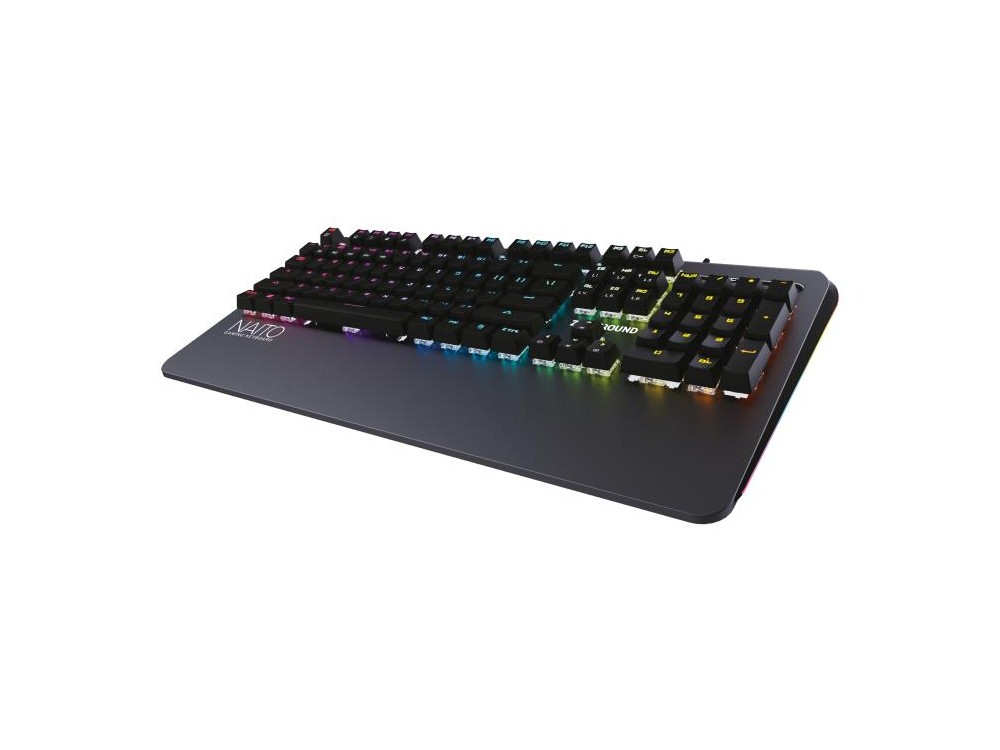 Zeroground KB-3500G NAITO Wired Mechanical RGB Keyboard, for Gaming, OUTEMU optical Brown switches