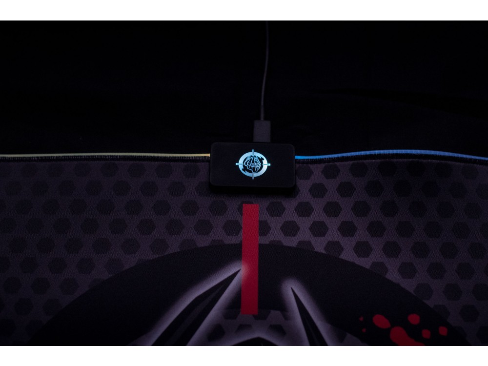 Zeroground MP-1900G SHINTO EXTREME v2.0 Gaming Mouse Pad (25x35cm) with RGB LED, Black