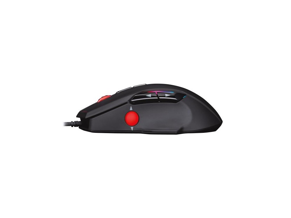 Zeroground MS-3600G RGB KENNYO v2.0 Gaming Mouse, Προγραμματιζόμενο Ποντίκι 500-7.200 DPI, 9 Buttons, Μαύρο