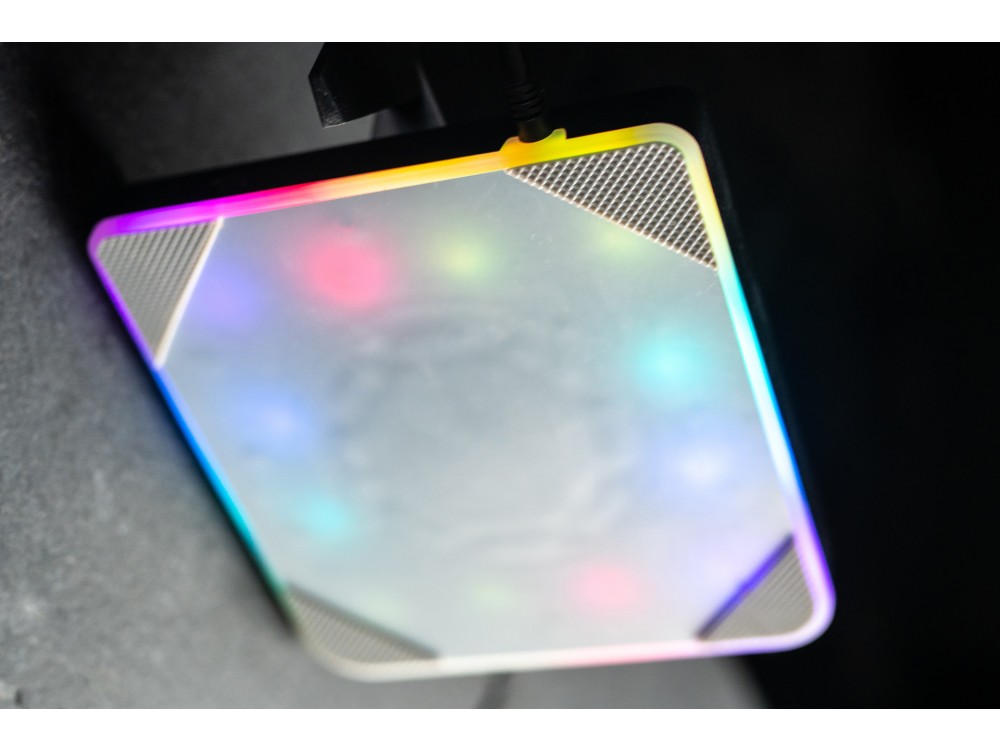 Zeroground ST-1000G MIRAI Multi Function Headphone Stand & Hanger RGB/ Stand for Headset, 2*USB Hub