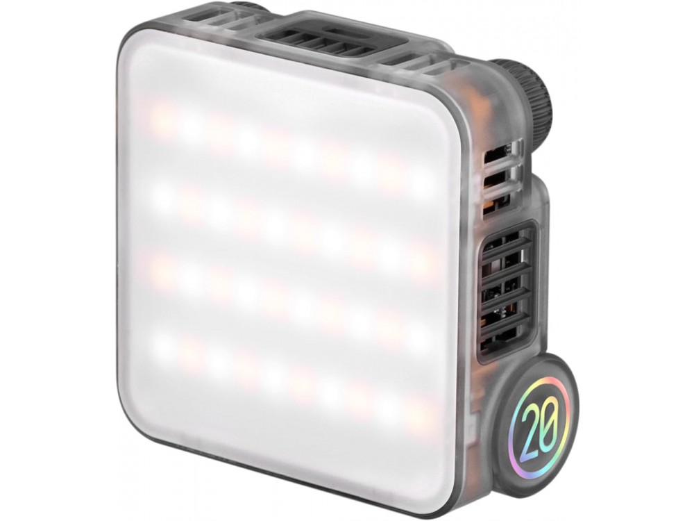 Zhiyun Fiveray M20 Bi-Color Combo, Portable LED Camera Light, Bi-Color 2700k~6500k, 20W with 10 Light Effects