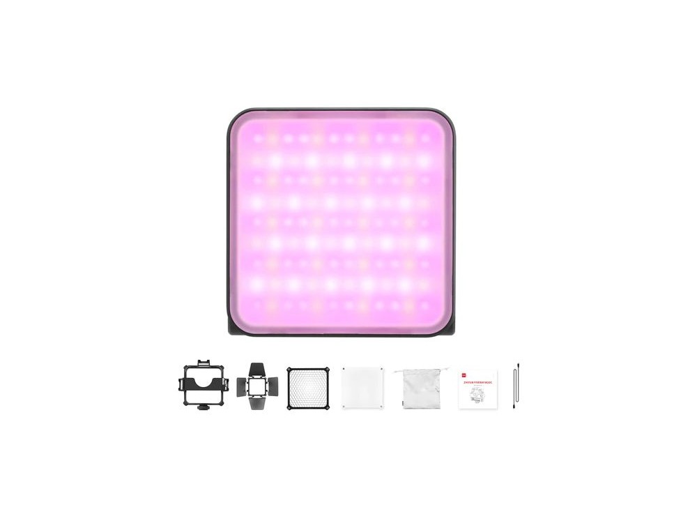 Zhiyun Fiveray Μ20C RGB LED Light Combo 10,000K K, 20W with Brightness 276 Lux