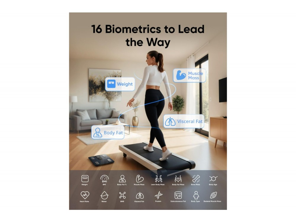 Anker Eufy Smart Scale C20, Ψηφιακή Ζυγαριά Μεγάλης Ακρίβειας, με 16 Μετρήσεις - ΑΝΟΙΓΜΕΝΗ ΣΥΣΚΕΥΑΣΙΑ