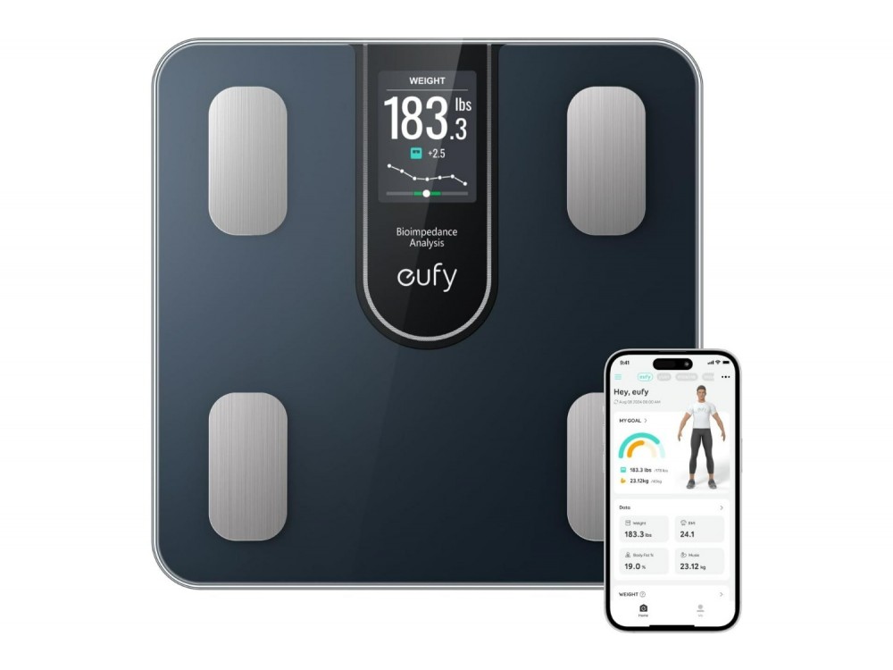 Anker Eufy Smart Scale C20, Ψηφιακή Ζυγαριά Μεγάλης Ακρίβειας, με 16 Μετρήσεις - ΑΝΟΙΓΜΕΝΗ ΣΥΣΚΕΥΑΣΙΑ