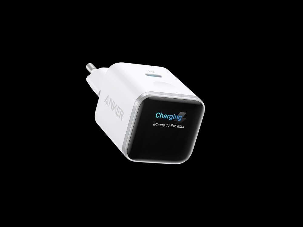 Anker Nano Φορτιστής 45W με Οθόνη, USB-C, Black