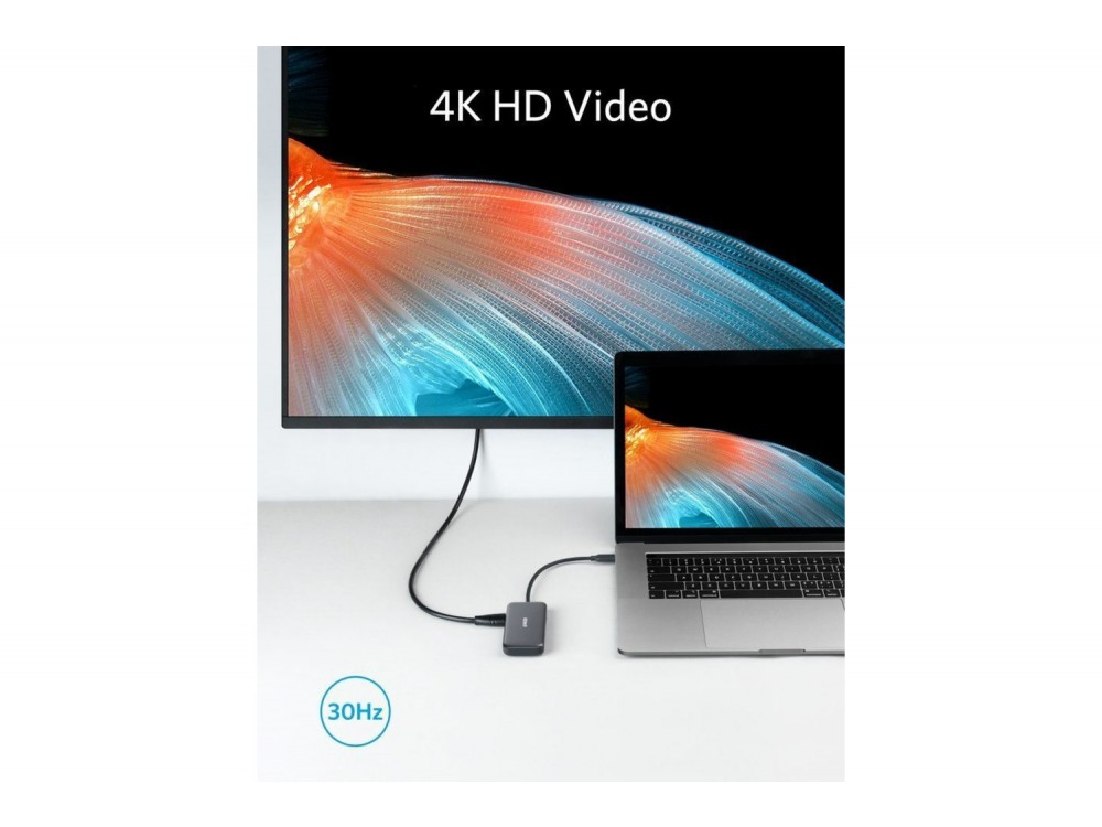 Anker PowerExpand 5-in-1 Premium USB C Data Hub - HDMI/4Κ + Card Reader + USB 3.0*2 Ports - A83340A1 - ΑΝΟΙΓΜΕΝΗ ΣΥΣΚΕΥΑΣΙΑ