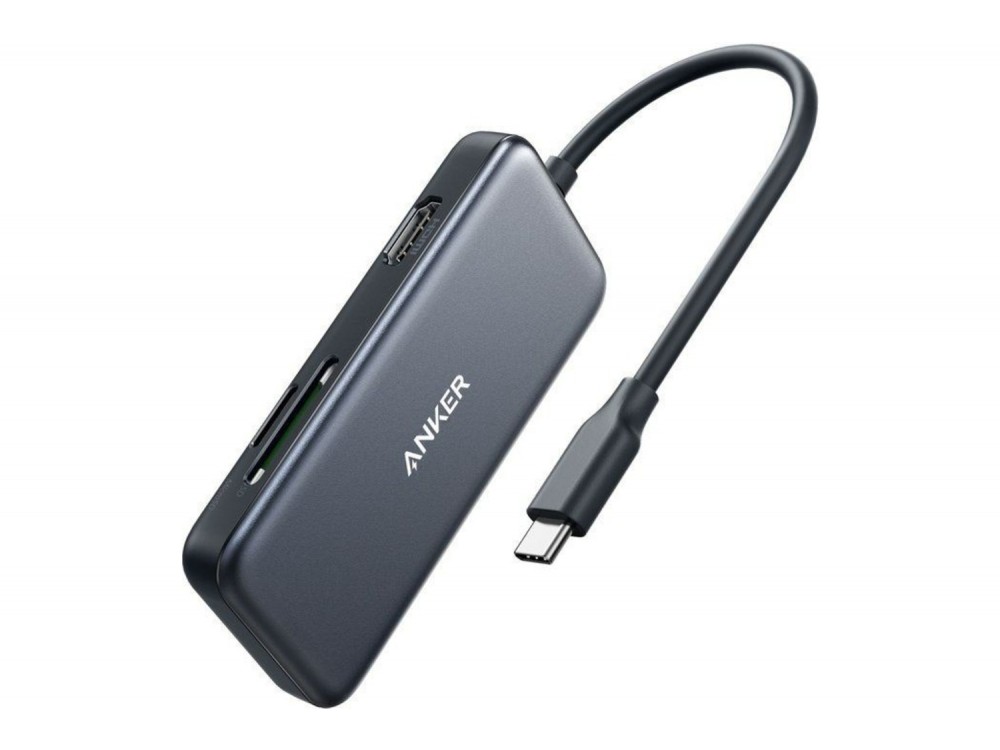 Anker PowerExpand 5-in-1 Premium USB C Data Hub - HDMI/4Κ + Card Reader + USB 3.0*2 Ports - A83340A1 - ΑΝΟΙΓΜΕΝΗ ΣΥΣΚΕΥΑΣΙΑ