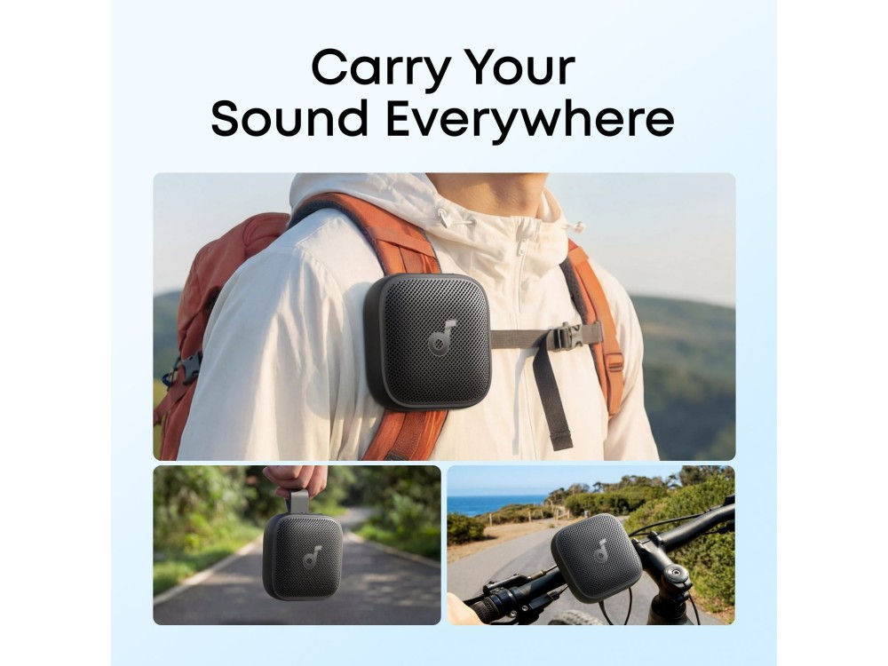 Anker Soundcore Boom Go 3i Φορητό Bluetooth Ηχείο, Black