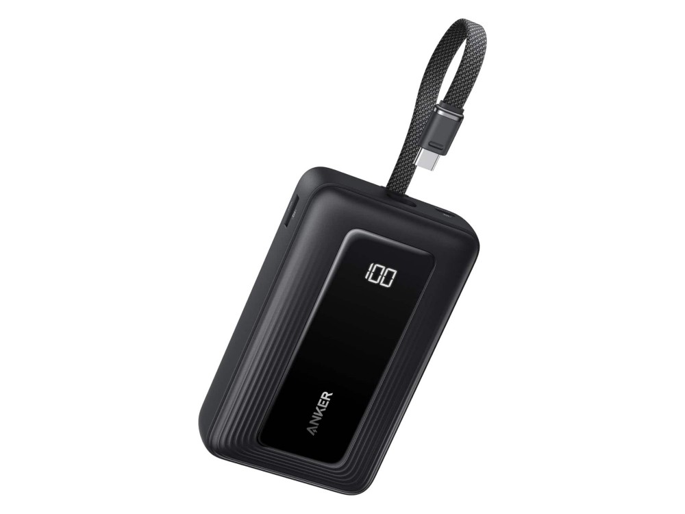 Anker Zolo Powerbank 20000mAh 45W με Καλώδιο USB-C, Black