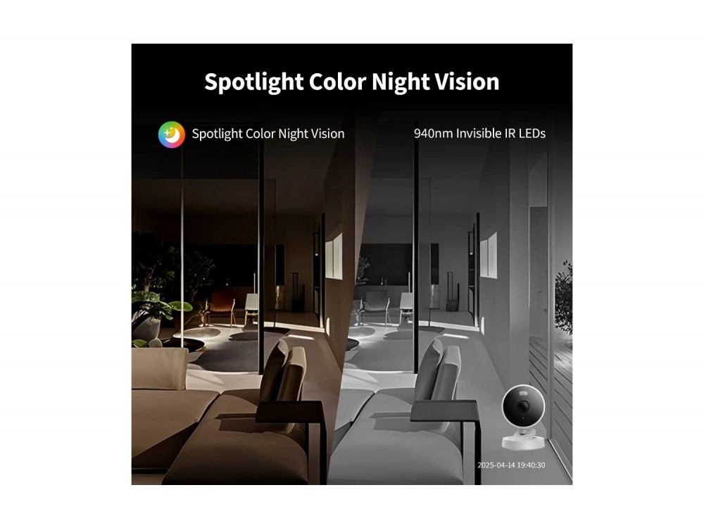 Aqara Camera G100 Select IP Κάμερα Wi-Fi 6 2K Εσωτερικού/Εξωτερικού Χώρου IP65, Συμβατή με HomeKit, White