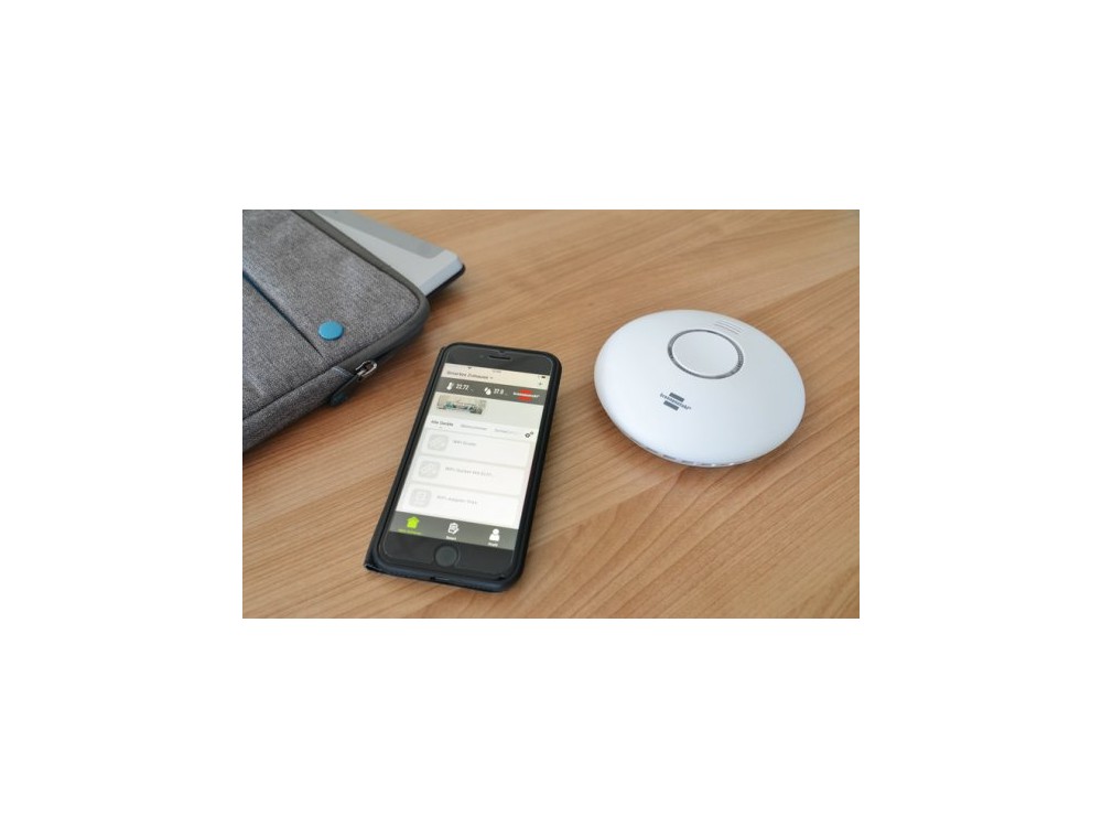 Brennenstuhl Connect WiFi smoke and heat detector, Αυτόνομος Ανιχνευτής Καπνού και Υψηλής Θερμοκρασίας με Σειρήνα 85dB