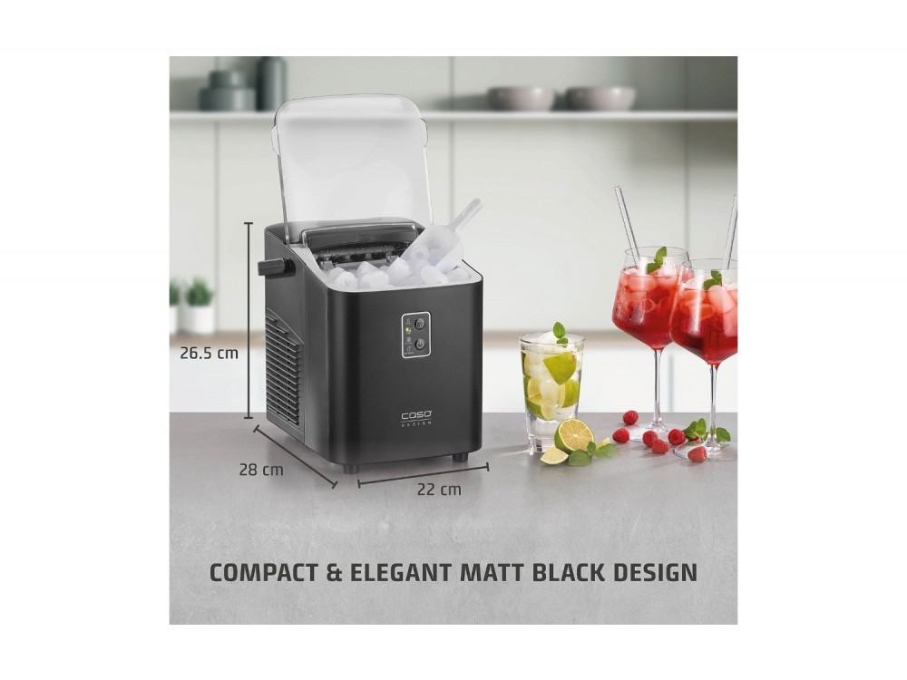 CASO IceChef Compact Παγομηχανή 12kg/24h με Δεξαμενή Νερού 1L, 120W