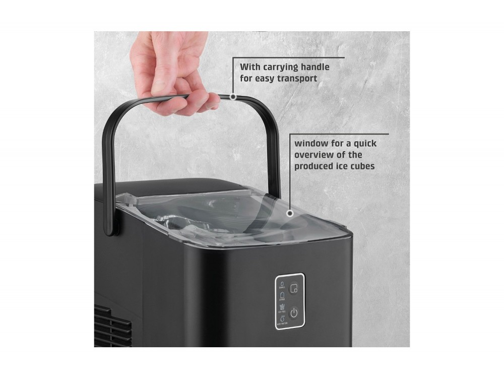 CASO IceChef Compact Παγομηχανή 12kg/24h με Δεξαμενή Νερού 1L, 120W