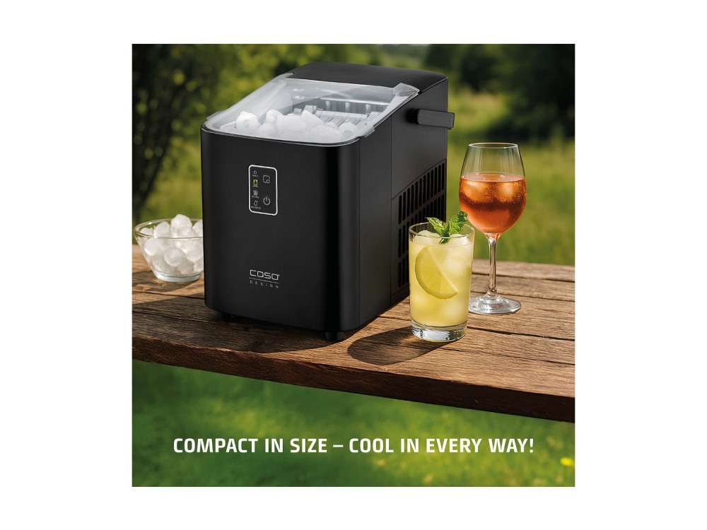 CASO IceChef Compact Παγομηχανή 12kg/24h με Δεξαμενή Νερού 1L, 120W