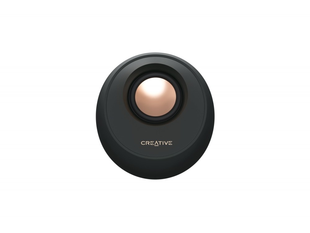 Creative Pebble Pro Ηχεία Υπολογιστή 2.0 με Ισχύ 20W, RGB & Bluetooth 5.3, Μαύρα - ΑΝΟΙΓΜΕΝΗ ΣΥΣΚΕΥΑΣΙΑ