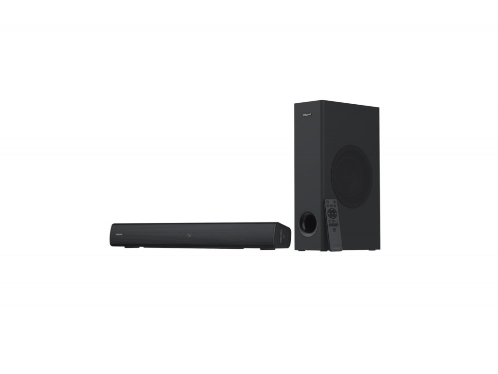 Creative Speaker Stage V2 Soundbar 160W 2.1 με Bluetooth & Τηλεχειριστήριο, Μαύρο - ΑΝΟΙΓΜΕΝΗ ΣΥΣΚΕΥΑΣΙΑ