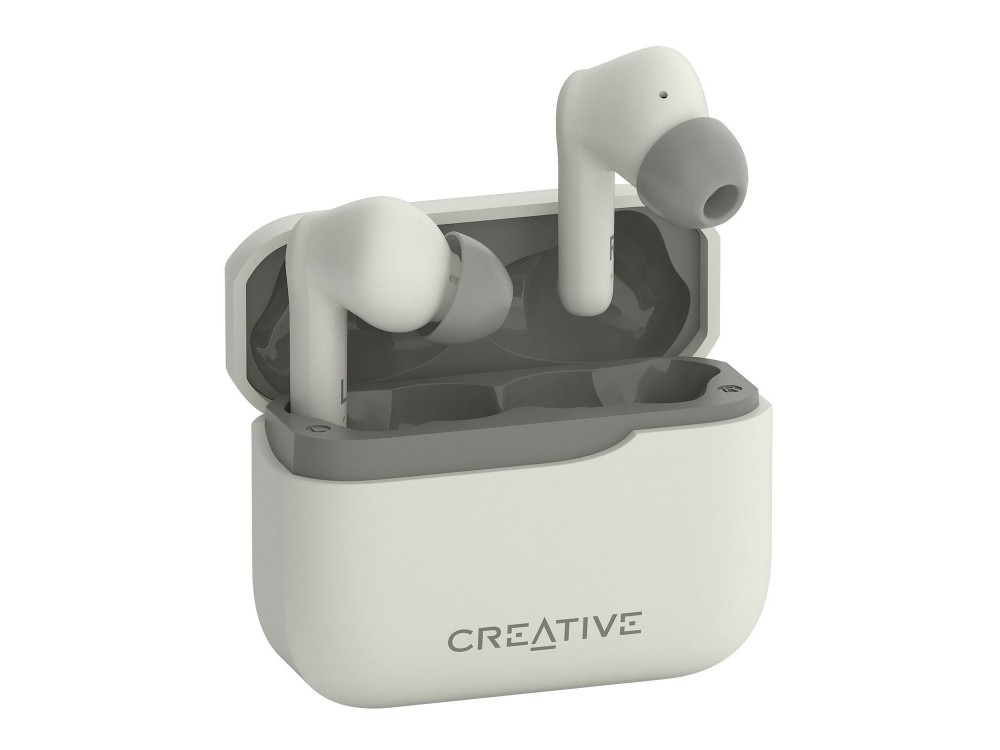Creative Zen Air Plus ANC Bluetooth 5.3 Ακουστικά TWS με Active noise cancellation, Υποστήριξη AAC & Ασύρματη Φόρτιση, Λευκά