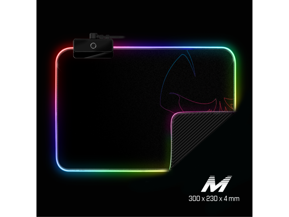 Spirit of Gamer Darkskull Gaming Mouse Pad με RGB Φωτισμό (30x23cm) - Μαύρο