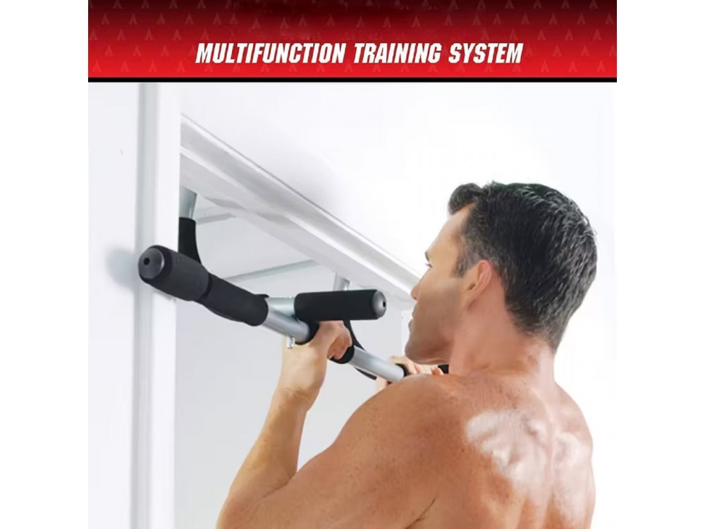 AJ Pull Up Bar, Μονόζυγο Πόρτας για Χρήστη έως 130kg, Black