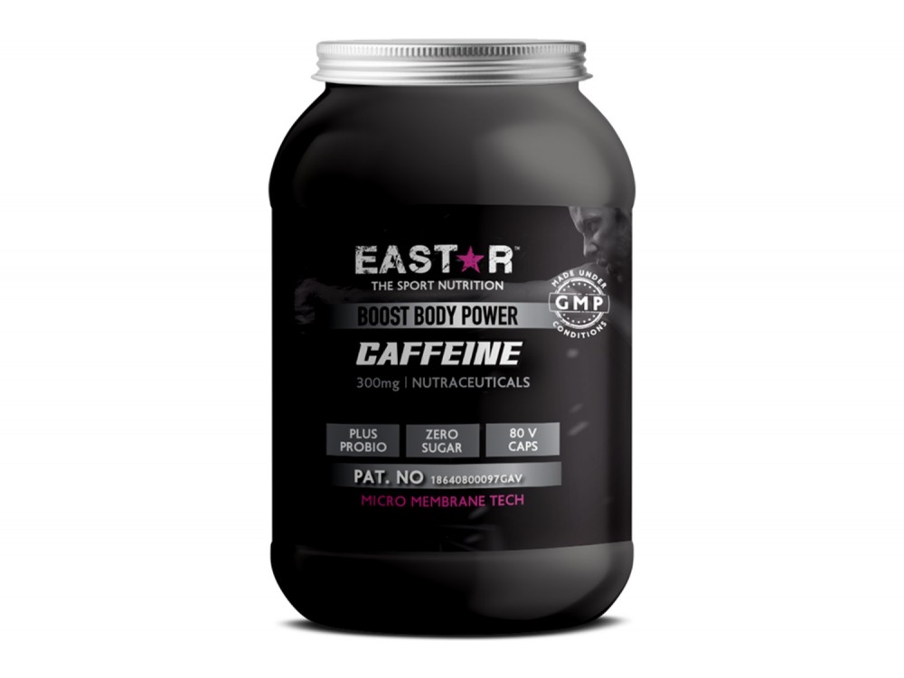 Eastar Caffeine Boost Body Power 80 Vegan Caps 300mg