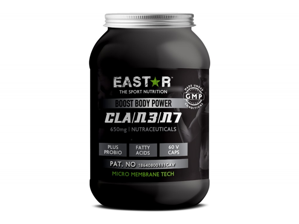 Eastar CLA + Ω3 + Ω7 Λιπαρά Οξέα 60 Vegan Caps 650mg