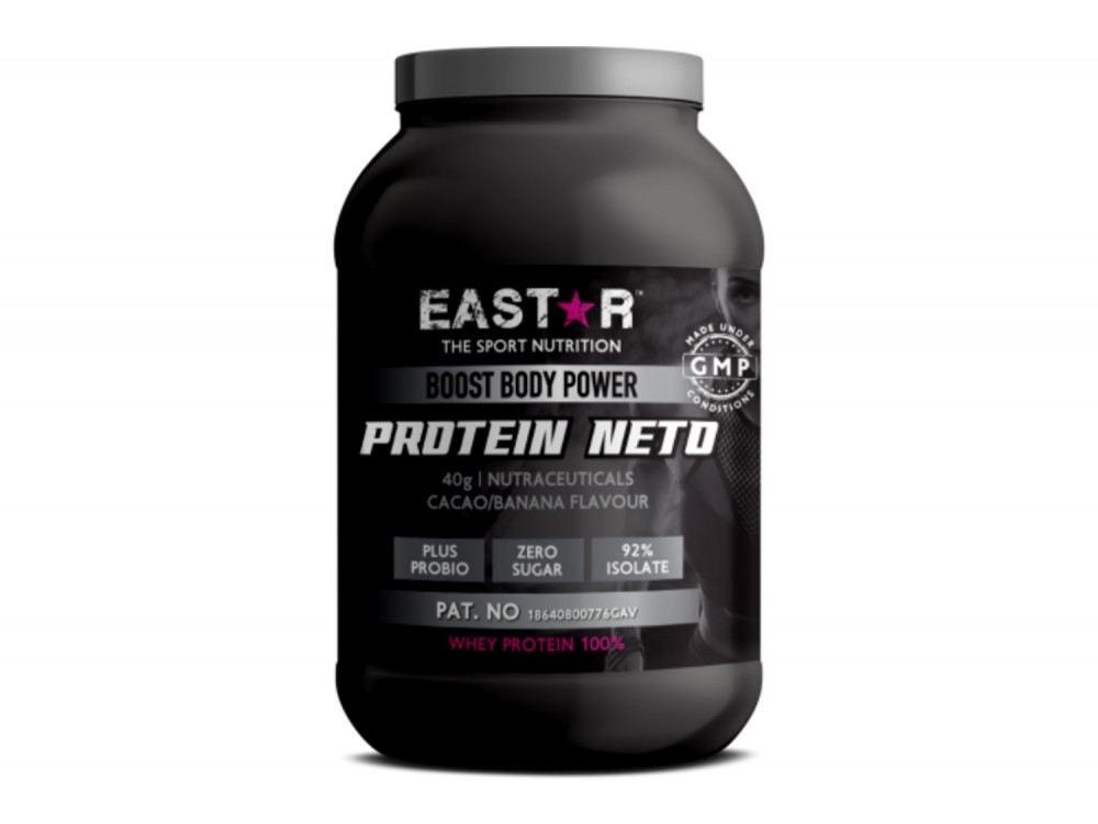 Eastar Protein 92%, Whey Protein Isolate 1kg Πρωτεΐνη Ορού Γάλακτος Neto Anaplasis Cramb & Detox με Γεύση Μπανάνα Σοκολάτα
