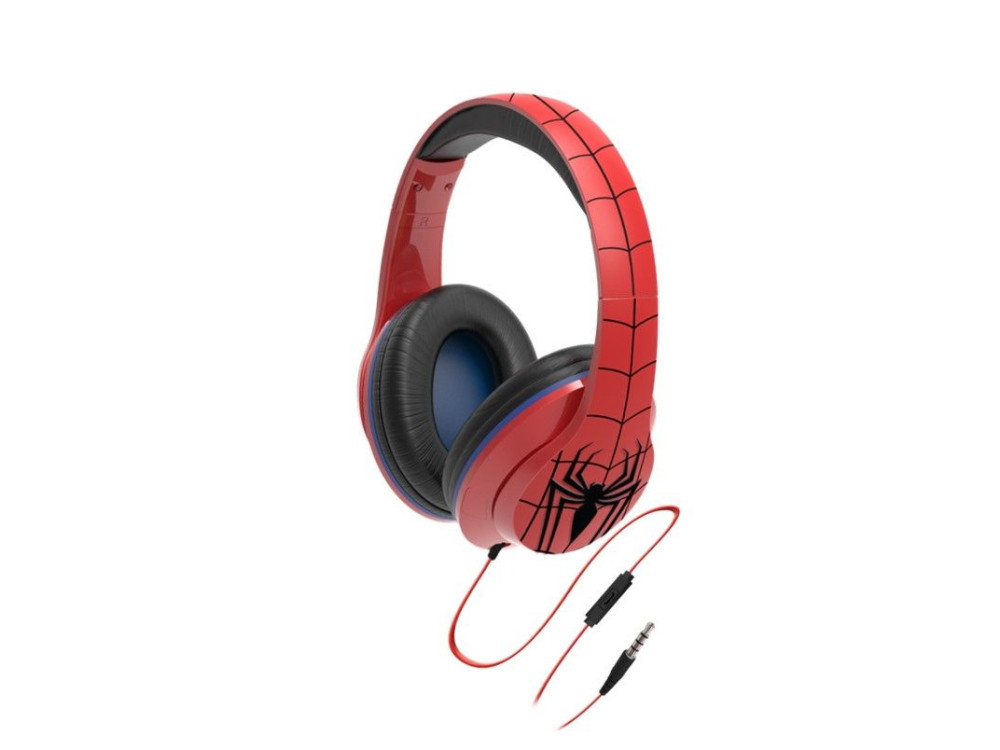 eKids Spiderman Marvel Licensed Ενσύρματα Ακουστικά για Παιδιά με Volume Limiter και Μικρόφωνο