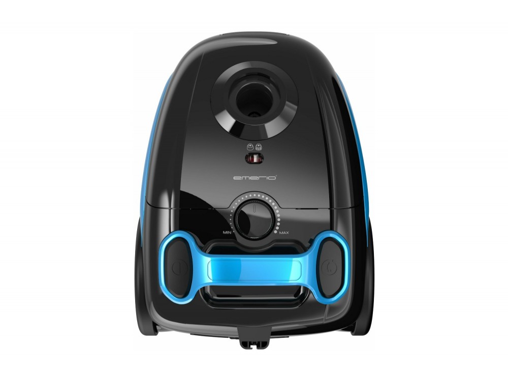 Emerio Vacuum Cleaner, Ηλεκτρική Σκούπα 180AW με Σακούλα 2.5lt, Φίλτρο HEPA & Καλώδιο 5m, Black