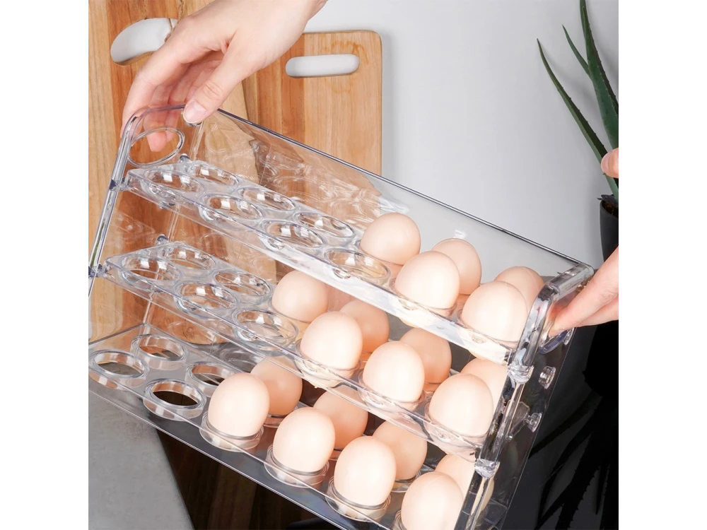 Vilde Egg Holder for 36 Eggs, Organizer Refrigerator Egg Organizer for 36 Eggs