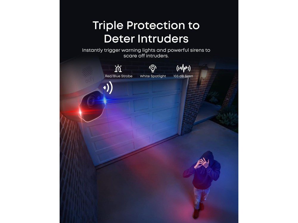 Anker Eufy Security SoloCam E42 Ασύρματη Κάμερα Παρακολούθησης Μπαταρίας, Επιπλέον Κάμερα