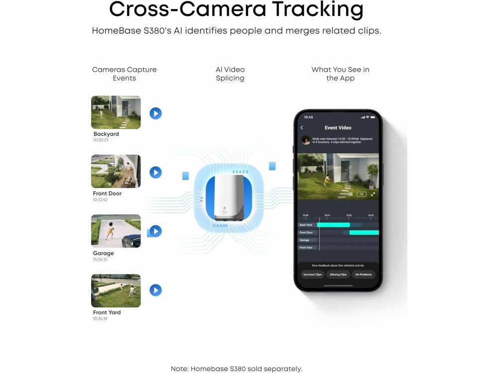 Anker Eufy Security SoloCam E42 Ασύρματη Κάμερα Παρακολούθησης Μπαταρίας, Επιπλέον Κάμερα