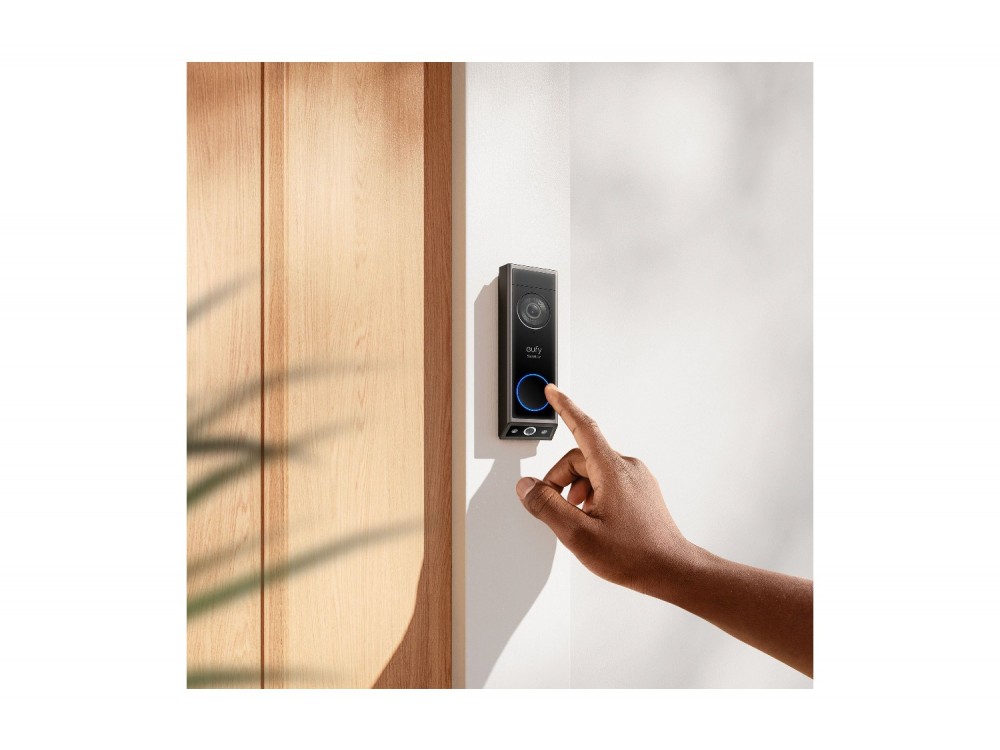 Anker eufy Security Video Doorbell E340 2K Dual Camera Θυροτηλεόραση με Chime Εσωτερικού Χώρου, Black / White Chime