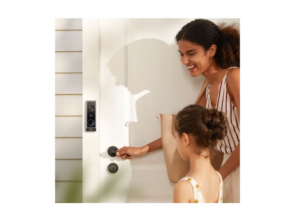 Anker eufy Security Video Doorbell E340 2K Dual Camera Θυροτηλεόραση με Chime Εσωτερικού Χώρου, Black / White Chime