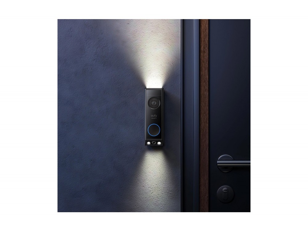 Anker eufy Security Video Doorbell E340 2K Dual Camera Θυροτηλεόραση με Chime Εσωτερικού Χώρου, Black / White Chime