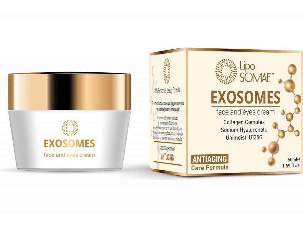 LipoSOMAE Exosomes Αντιγηραντική Κρέμα Προσώπου με Εξωσώματα και UNIMOIST