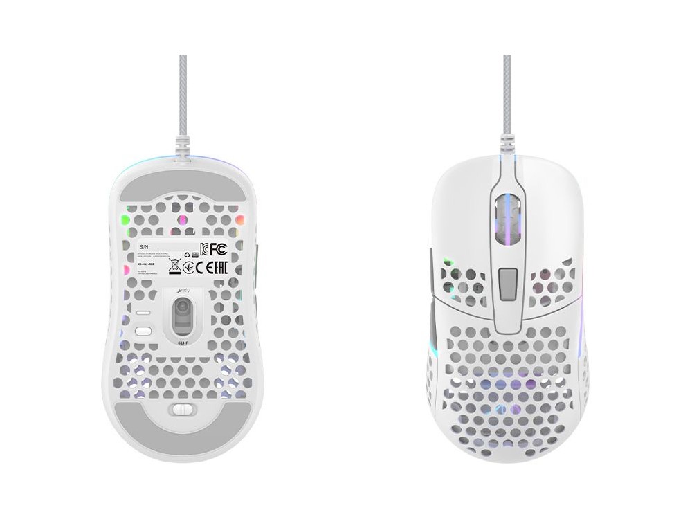 Xtrfy M42 RGB Optical Gaming Mouse Ultra-Light 400 - 16.000 DPI με Pixart 3389 Sensor, White