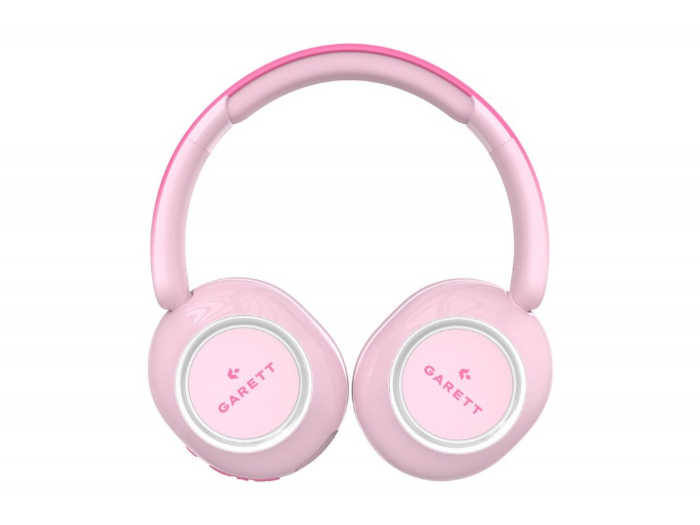 Garett Astro Wave ANC Παιδικά Ασύρματα Ακουστικά Over-Ear με Noise Cancelling, Ασφαλή Ένταση & Μπαταρία έως 28 Ώρες, Pink