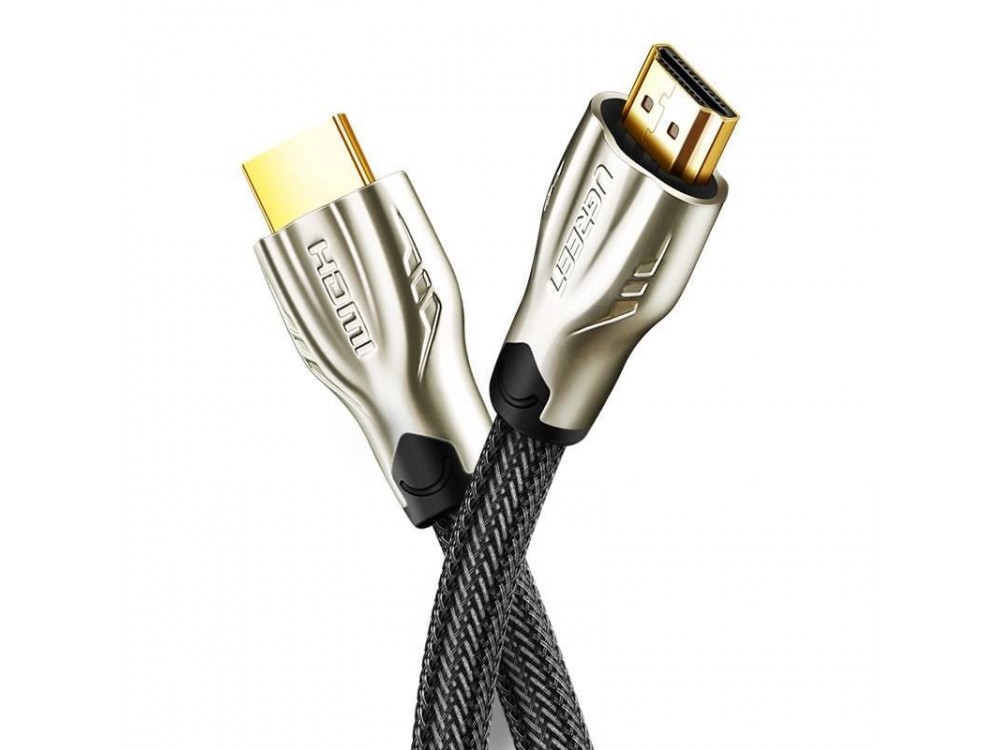 Ugreen HDMI v2.0 Cable Gold-plated Nylon Braiding 4Κ@60Hz, HDR, 2m. - 40410