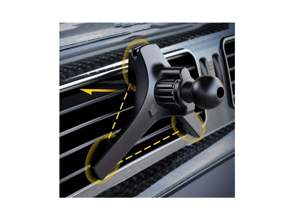 iPEAX CLIP-2 Car Phone Mount, Βάση Αυτοκινήτου αεραγωγού με Ρυθμιζόμενα Άγκιστρα, Black
