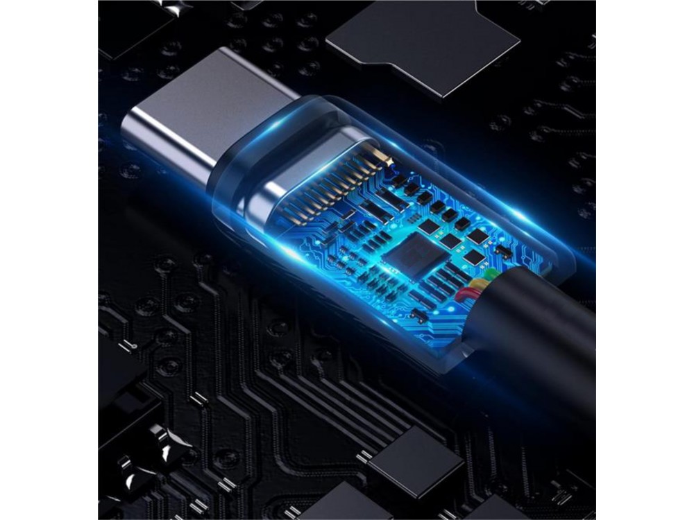 iPEAX Durable Textile USB-C σε USB-C Καλώδιο 1μ. με Νάυλον ύφανση, Black