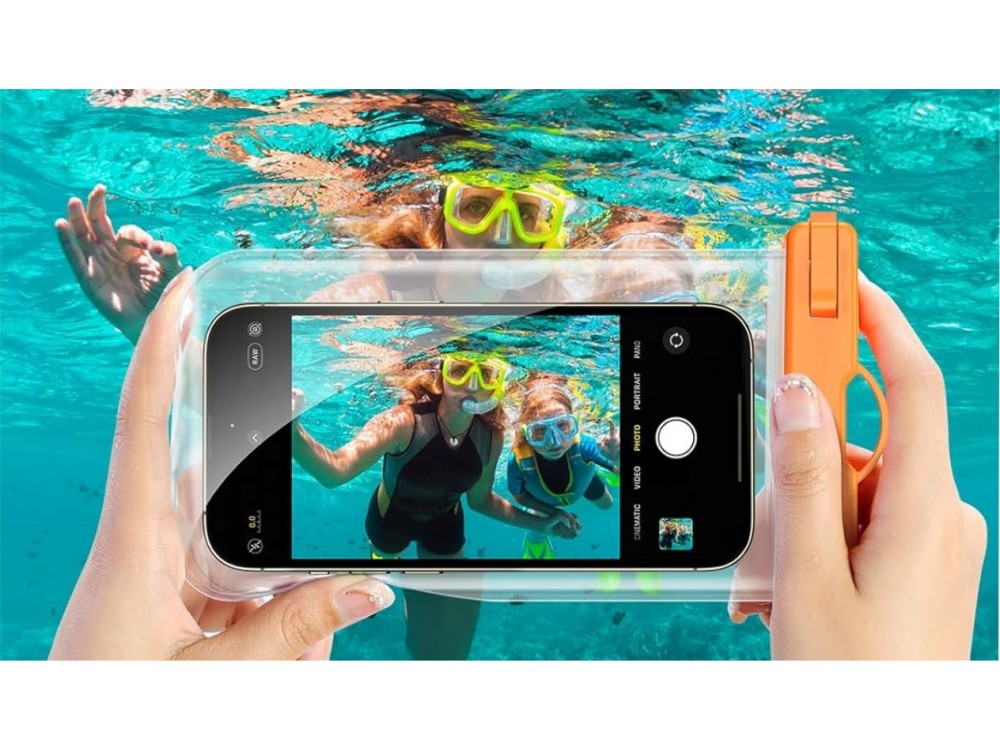 iPEAX Αδιάβροχη θήκη για κινητό IP68 Universal, Orange