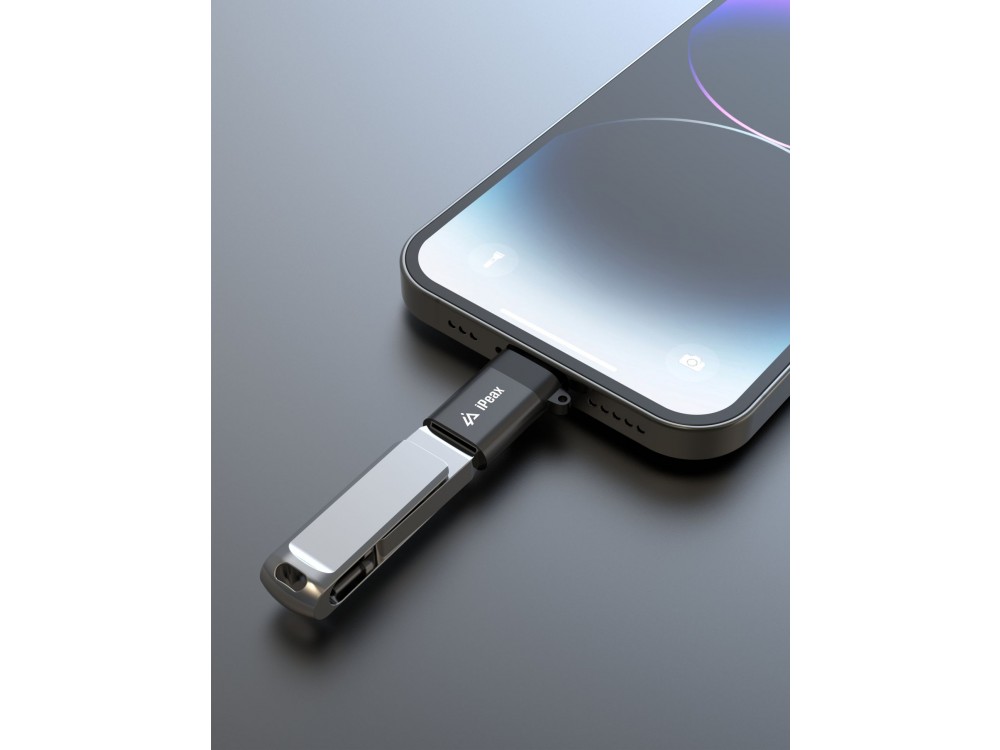 iPEAX Αντάπτορας Lightning σε USB-Α Θηλυκό, OTG Adapter USB-A Female to Lightning Male