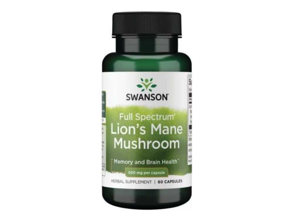 Swanson Full Spectrum Lions Mane Mushroom 500mg - 60 caps