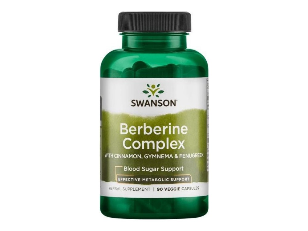 Swanson Berberine Complex with Cinnamon Gymnema & Fenugreek - 90 vcaps