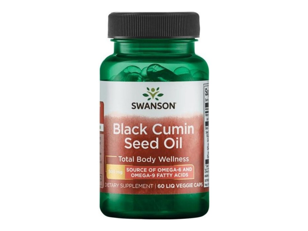 Swanson Black Cumin Seed Oil 500mg - 60 liquid vcaps