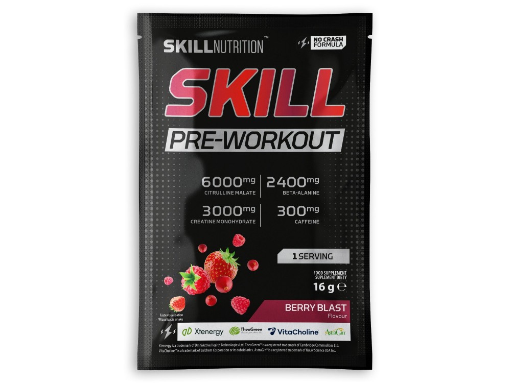 Skill Nutrition Skill Pre-Workout Berry Blast - 16 grams sample